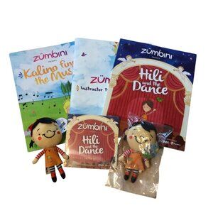 Lot Zumbini Instructor Training Manual Hili Plush Dolls Kalino Baby Dance Music